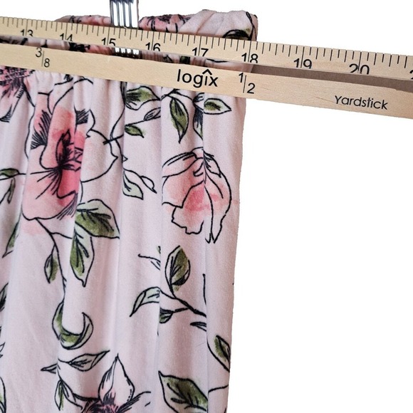 BeYourself Pajama Set Womens XL Pink Floral Weekend‎ Tee Comfy Lounge Sleepwear - Picture 7 of 11